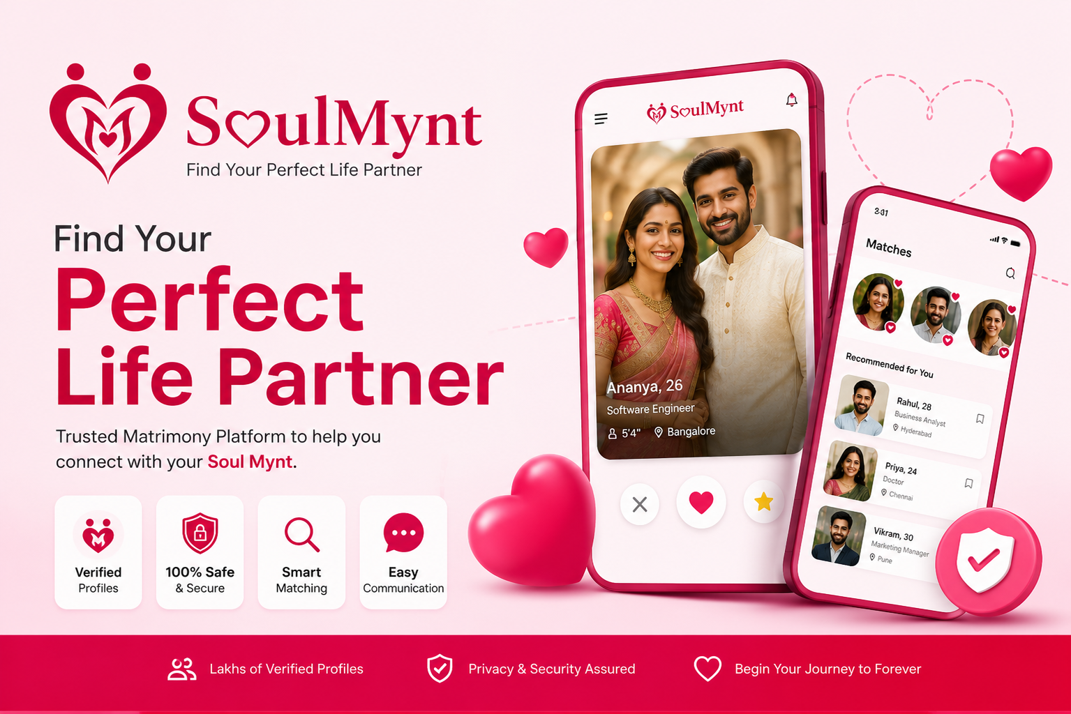 Soulmynt matrimony platform with verified profiles